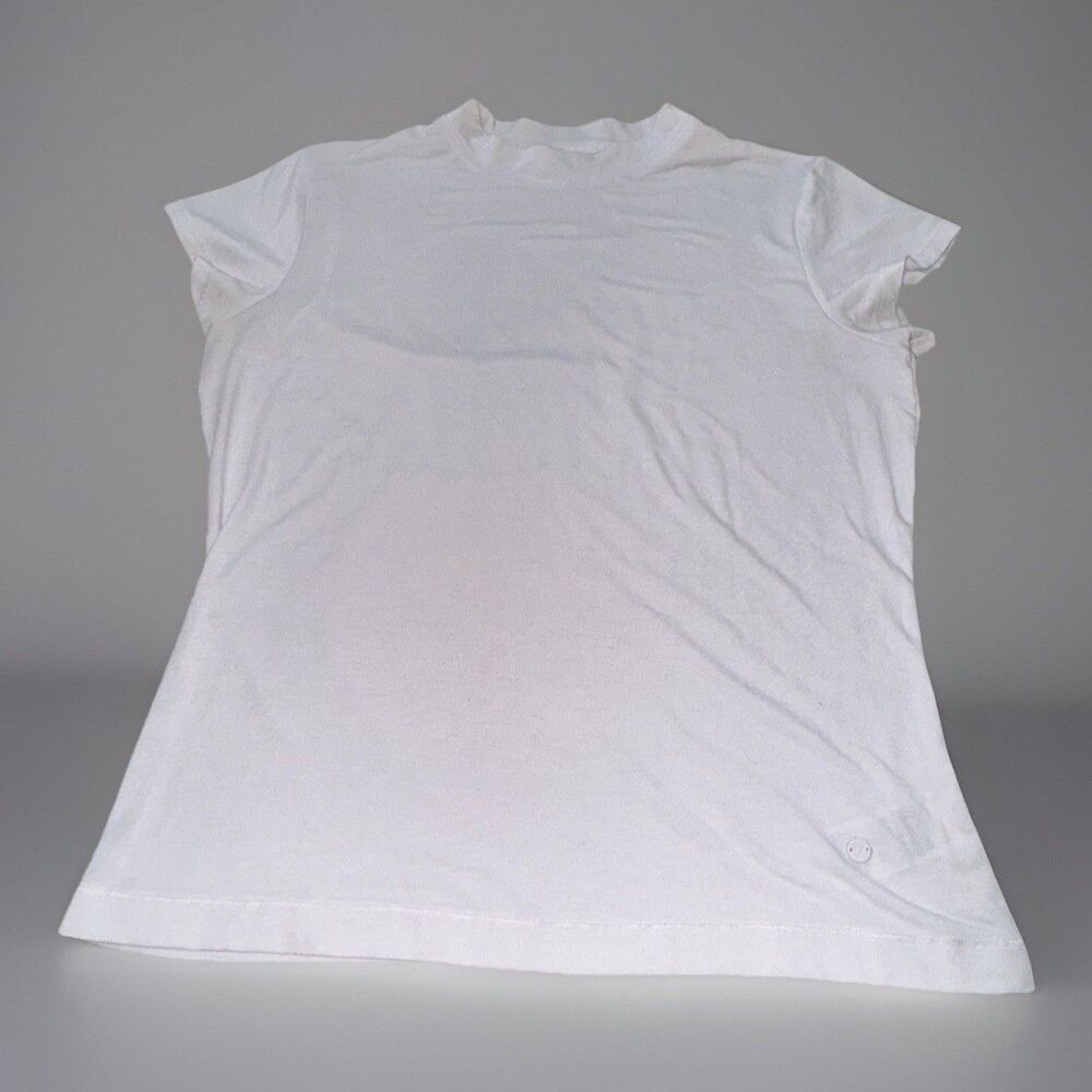 Gymshark Short Sleeve Pullover T-Shirt Top Womens White Size XL